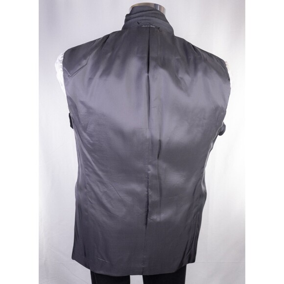 Canali Solid Gray Wool Blazer Sport Coat Mens Size 42R/S Three-Button Jacket - Picture 11 of 13